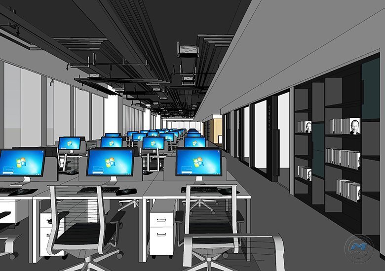 上市企業(yè)辦公區(qū)裝修設計效果圖辦公區(qū)