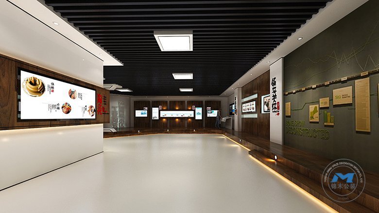陶瓷材料企業(yè)展廳裝修設計產(chǎn)品展區(qū)1