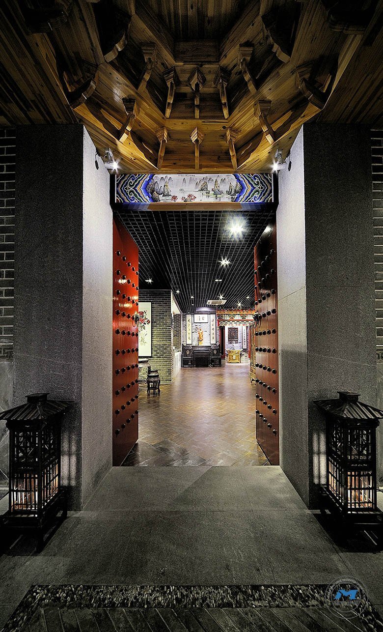 功夫茶樓裝修設(shè)計(jì)效果玄關(guān)