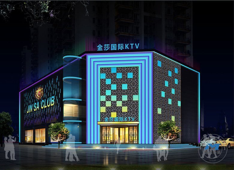 都市輕奢KTV裝修設(shè)計(jì)效果外景