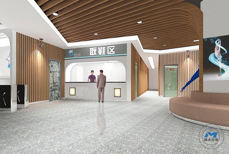 簡約室內(nèi)溜冰俱樂部裝修設(shè)計服務(wù)臺