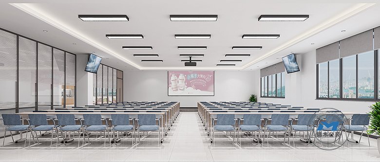上市企業(yè)辦公室裝修設計效果培訓會議廳
