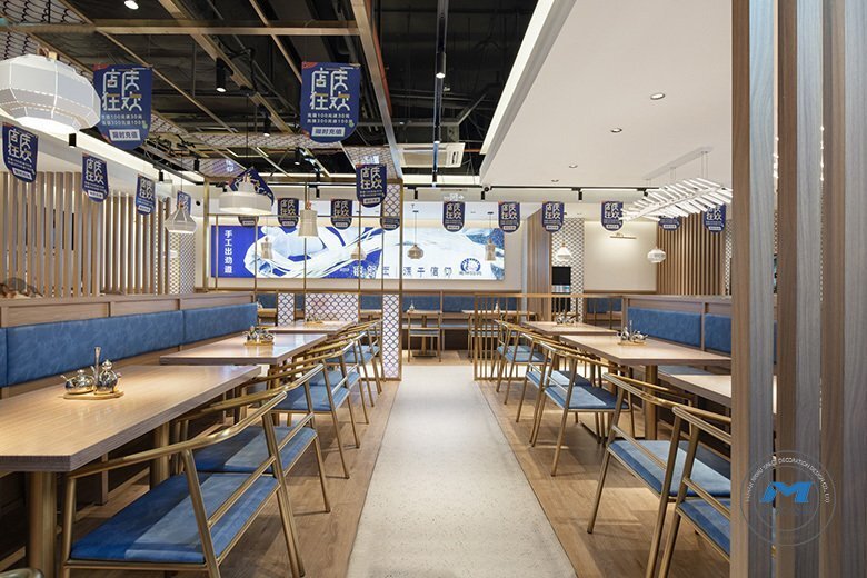 手工拉面館餐廳裝修設(shè)計(jì)小座效果圖