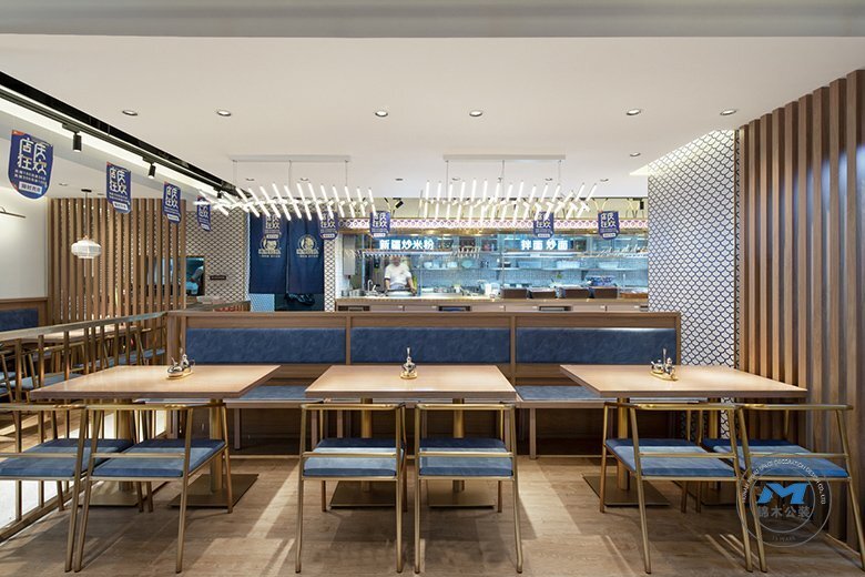 手工拉面館餐廳裝修設(shè)計(jì)取餐區(qū)效果圖