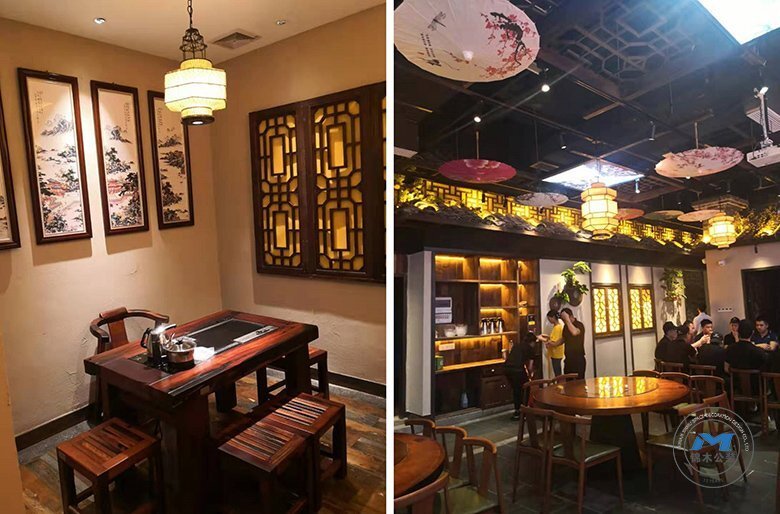 特色湘菜館餐廳裝修設(shè)計包間效果圖