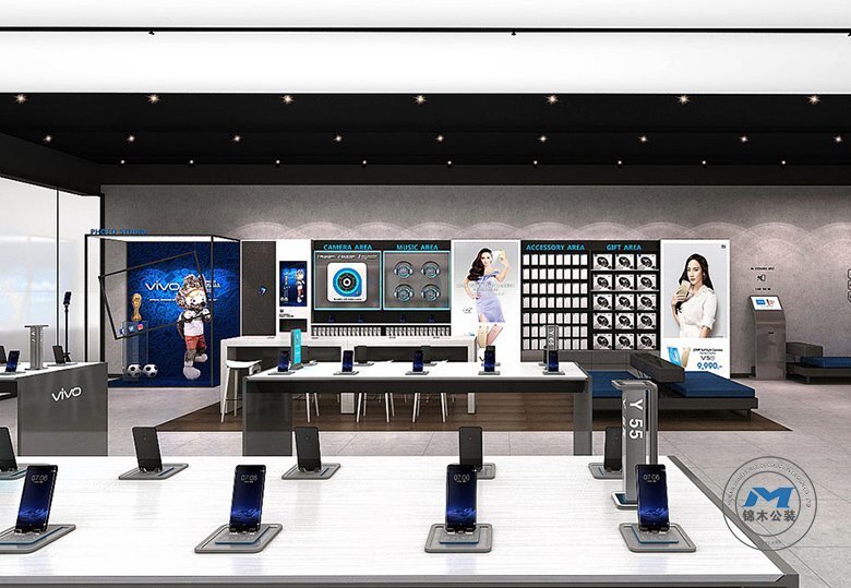 品牌手機門店裝修設(shè)計手機陳列桌