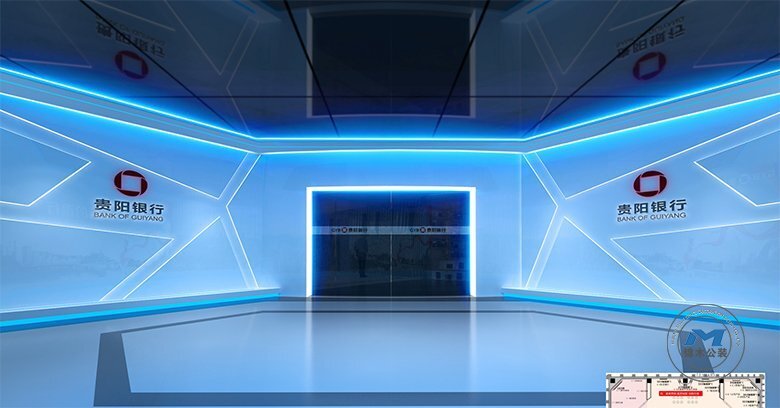 企事業(yè)單位展廳設(shè)計(jì)效果進(jìn)門處