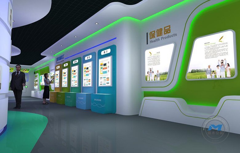 食用菌企業(yè)展廳展館裝修設計效果產品介紹