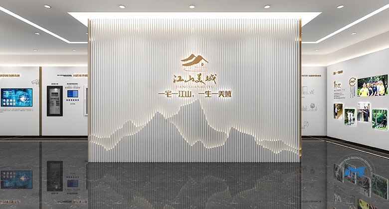 地產(chǎn)物業(yè)企業(yè)體驗(yàn)館裝修設(shè)計(jì)效果入口