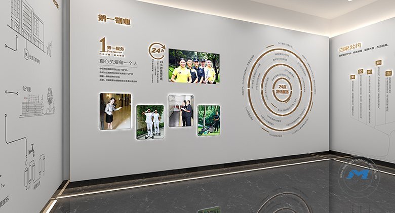 地產(chǎn)物業(yè)企業(yè)體驗(yàn)館裝修設(shè)計(jì)效果家人介紹