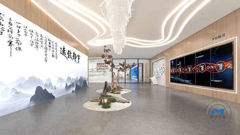 大學校史館展廳裝修設(shè)計效果學校概況