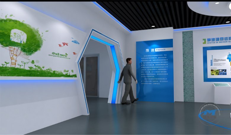企業(yè)科技風(fēng)展館裝修設(shè)計(jì)效果序言